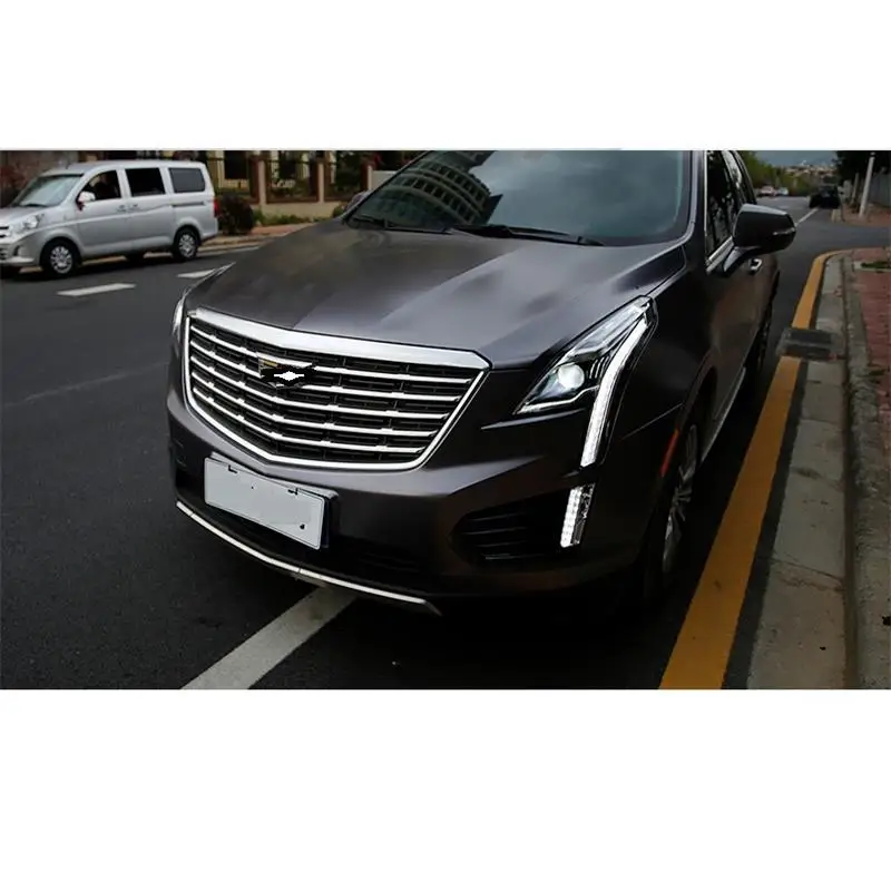 Drl авто автомобили дневные светодиодные ходовые боковые поворотники автомобиля освещение фары передние противотуманные фары 16 17 18 для Cadillac XT5