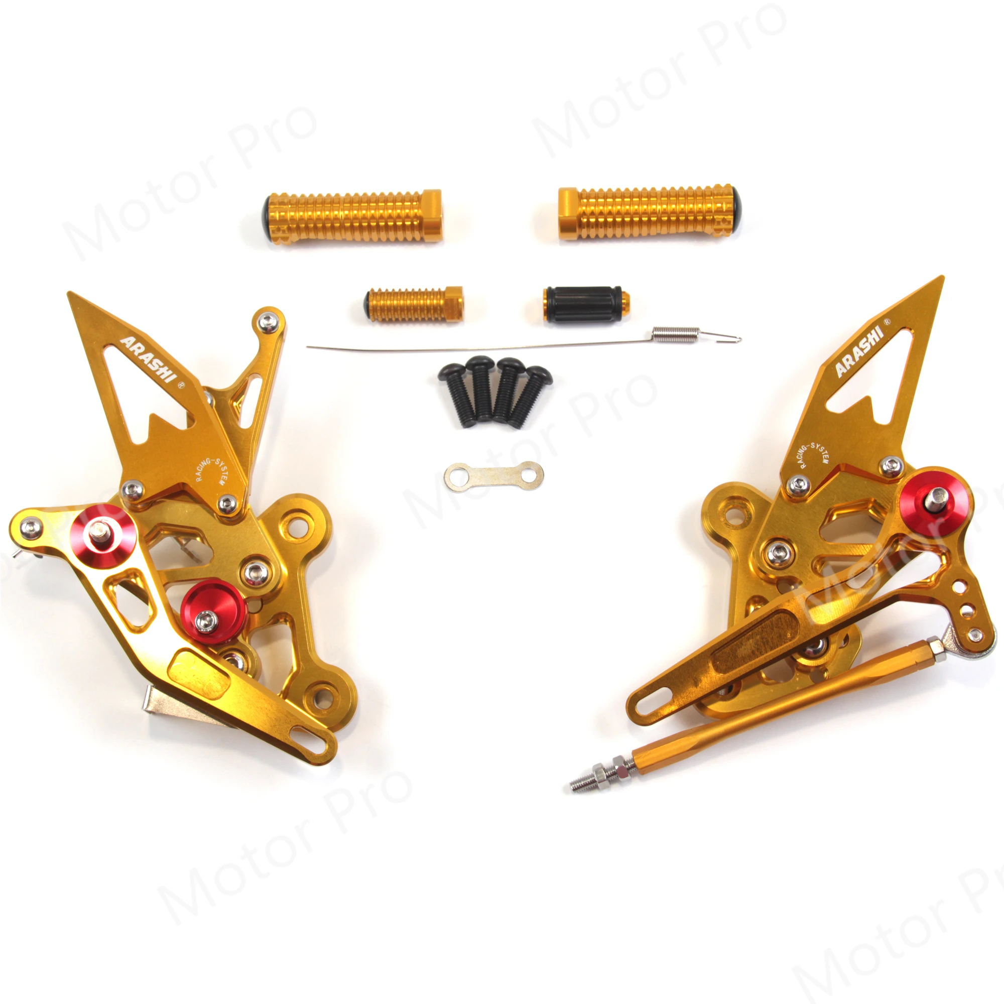 

Регулируемые подножки для SUZUKI GSR 750 2011-2017, аксессуары для мотоциклов, педаль для ног, педаль для заднего хода 2012 2013 2014 2015 2016, золото