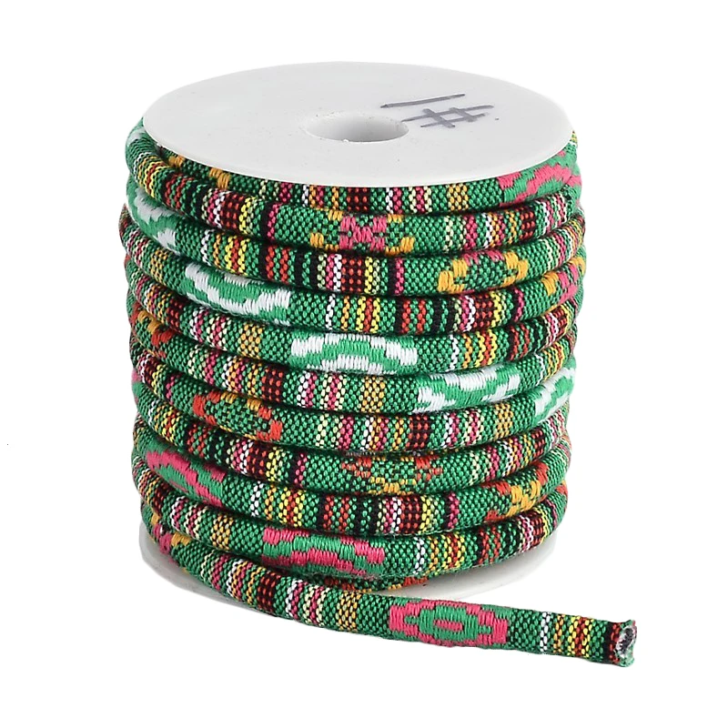 Этнический шнур из полиэстера 9 цветов 10 ярдов/рулон нить для изготовления