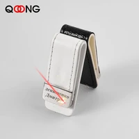qoong mens leather money clip wallet women slim metal money holder couple safe wallet bill clip clamp for money ml1 046