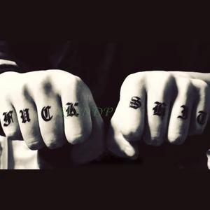 Водостойкая временная татуировка-наклейка флэш-тату с английскими буквами и цифрами для девочек, женщин, мужчин