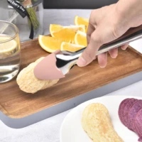 stainless steel food clip restaurant food clip barbecue clip bread fruit vegetable clip bread clip kitchen tool baking tool