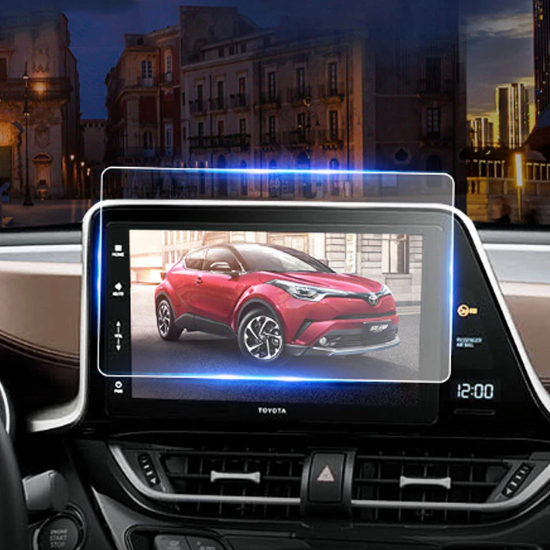 Модификации для Toyota C HR закаленное навигации пленка экрана пульта управления