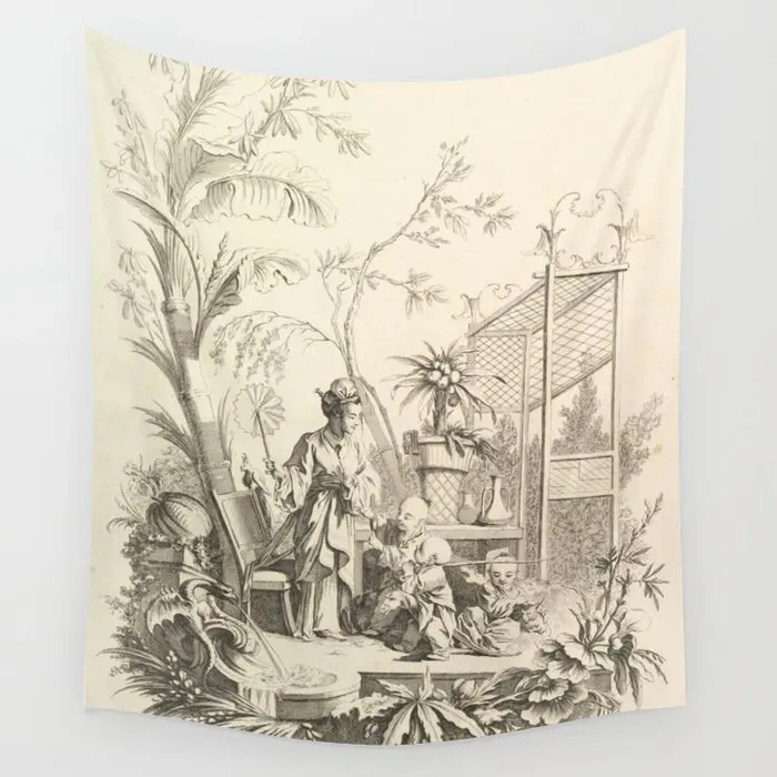 

Гобелен китайского производства гризайл, настенный подвесной гобелен в стиле хиппи, коврики, домашний декор для гостиной, спальни, скатерти...