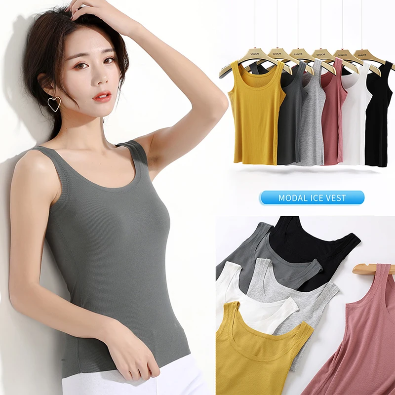 2019 весенне летний новый без следа эластичный Топ на бретелях модный однотонный