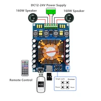 xh a120 tda7498e 160w2 ultra high power digital power amplifier board supports u disk tf card with remote control dual 160w
