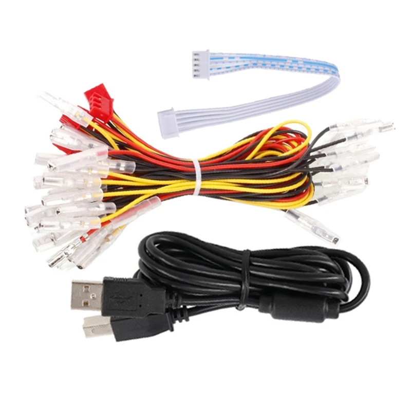 

USB Encoder DIY Arcade Kit 2x Players Joystick Chip PC Control Board for KOF Street Fighter Arcade Game Kit