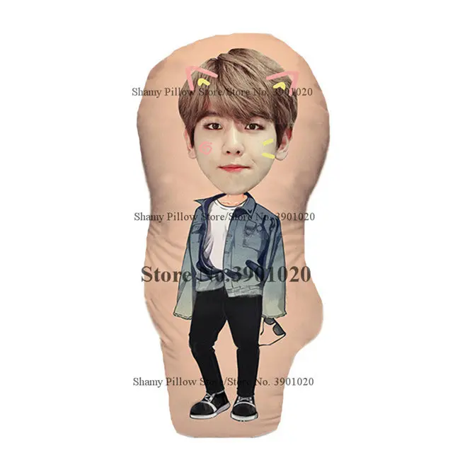 GOT7 EXO подушки V Jungkook Baek Hyun Boyfriend мягкие пользовательские обнимающие подушки подарок для девочки - Цвет: Baek Hyun