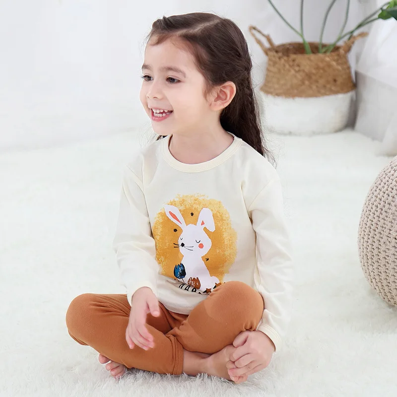

Baby Boys Girls Pajama Sets Long sleeve Winter Cotton Set Sleepwear Children Christmas Pajamas Cartoon Pyjamas For Kids 2 4 6 8Y