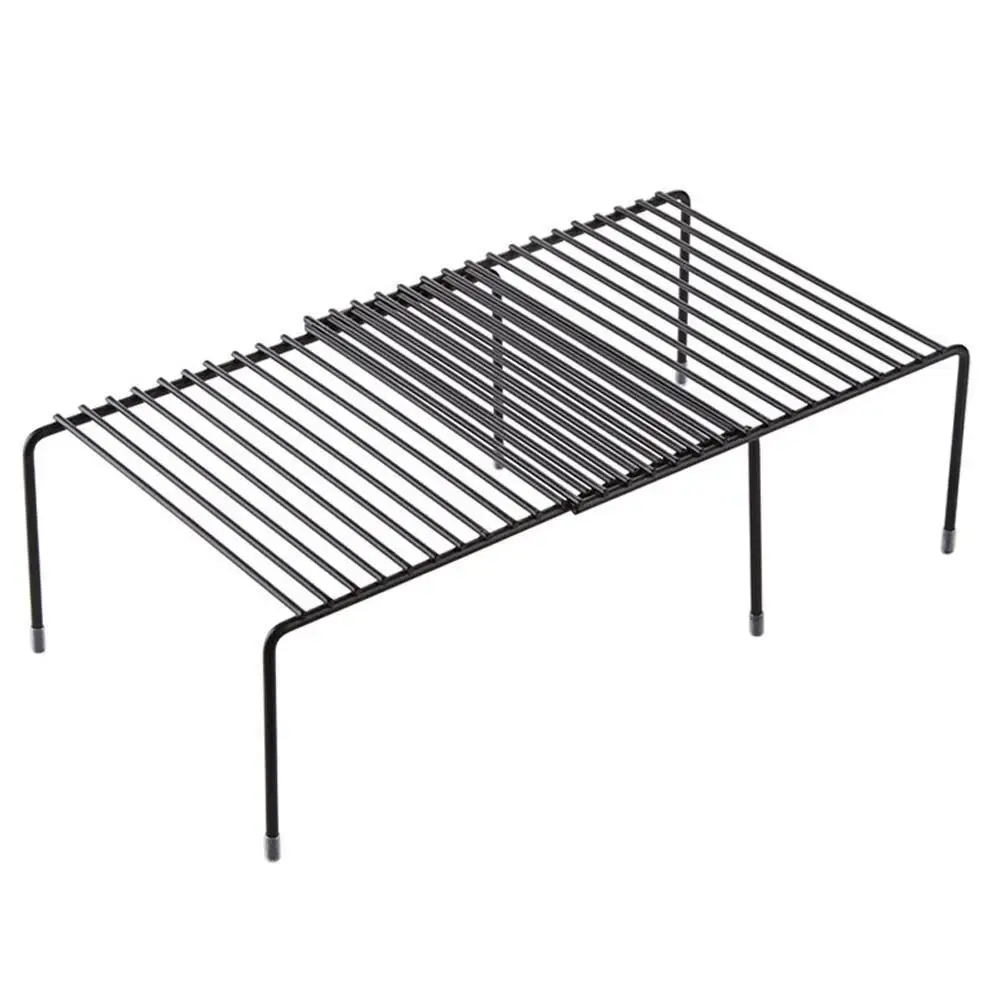 Кухня стеллаж для выставки товаров 1 Слои 31 57 см регулируемая Длина металлический