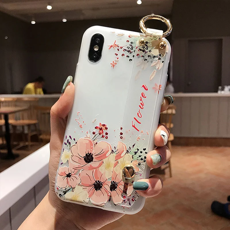 

Transparent Matte Flower TPU Mobile Phone Case For Samsung A72 A80 A90 Protective Cover For Note10 10pro 8 9 10 S20 Cases