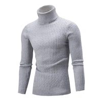 new high neck sweater men s cable knit sweater plus size multi color casual thickening sweater pullover underwear top men s