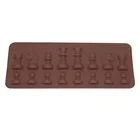 Форма для шахмат, силиконовые формы для торта, аксессуары для шоколада, Рождество, 3D, международные шахматы, сахар, кухонный инструмент