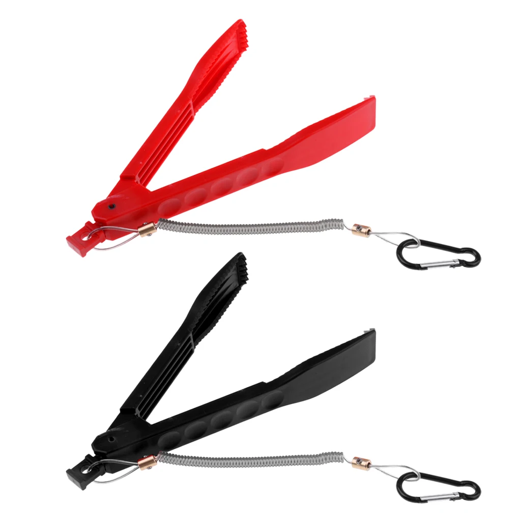 

Fishing Gripper Pliers Fish Body Clamp Holder Controller Tackle with Lanyard Carabineer Fishing Tools