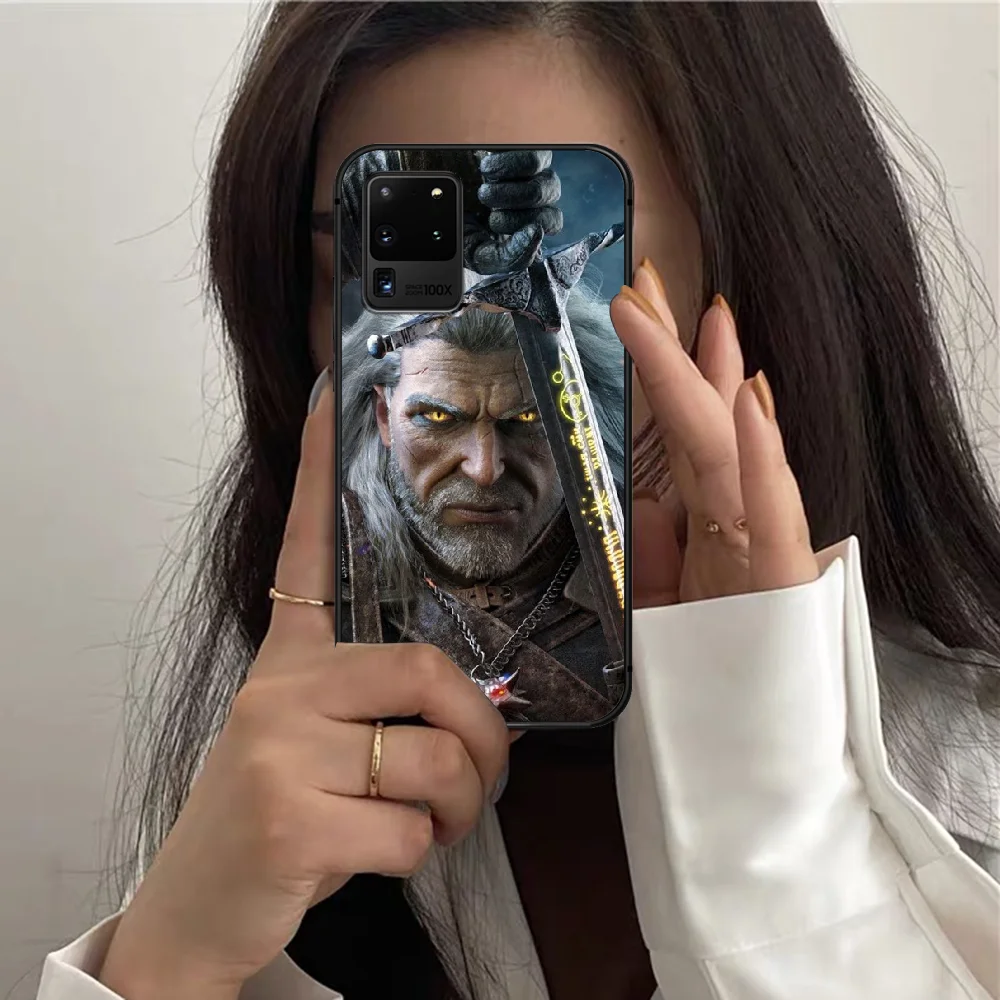 

Game witchers Phone Case For Samsung Galaxy S 7 21 Note 8 9 10 20 E FE Ultra Plus black Hoesjes Trend Back Silicone Funda Soft