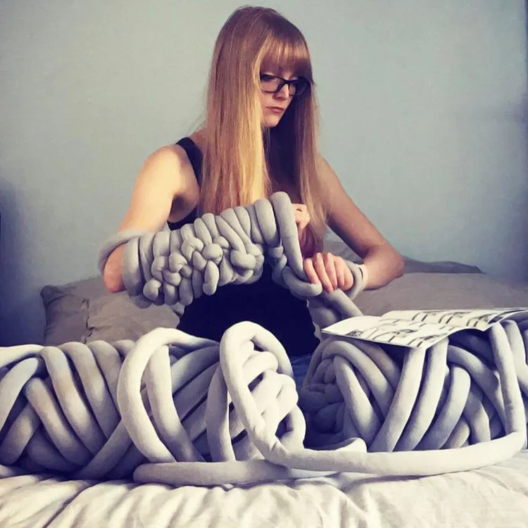 Очень толстая Натуральная шерсть массивная пряжа сделай сам громоздкое