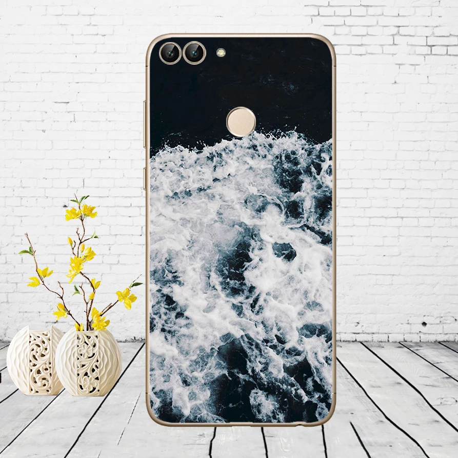 H38 Huawei P Smart Case TPU Мягкий силиконовый прозрачный чехол для телефона huawei P Smart Cover FIG-LX1 Enjoy 7S Чехол - Цвет: H38