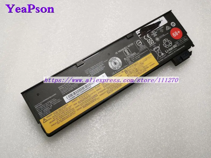 Аккумулятор для ноутбука Lenovo ThinkPad T460 T440s T470p X240 X250 L450 10 8 В 4400 мАч | Компьютеры и офис