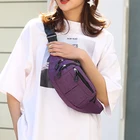 Водонепроницаемая поясная сумка, Мужская поясная сумка для женщин, Повседневная вместительная уличная спортивная сумка из ткани Оксфорд черного, красного, фиолетового цвета, нагрудная сумка для мобильного телефона 579