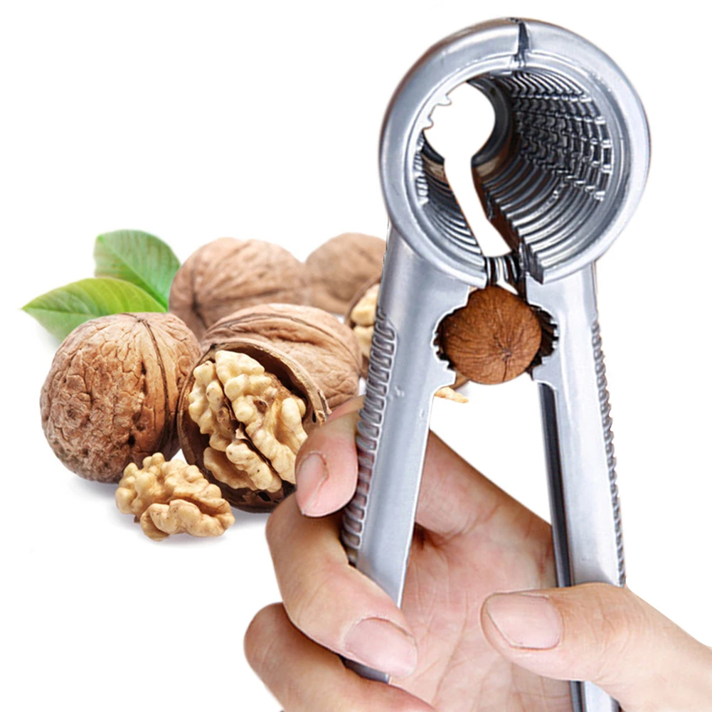 

1Pc Nutcracker Walnut Opener Metal Walnut Cracker With Non-Slip Handle V-Shaped Funnel Home Living Design Fruit Vegetable Tools