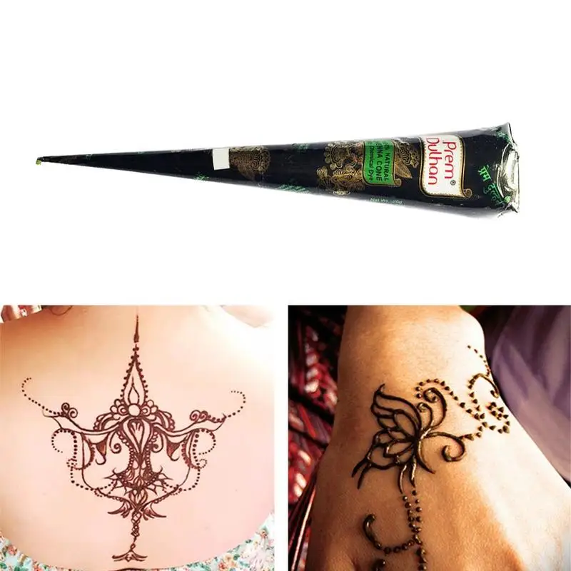 7 цветов индийская татуировка хной вставить блеск конус паста Краски тела боди