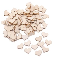 20pcs 17mm unfinished wooden heart blank slices discs blank wood cutout diy crafts natural crafts supplies wedding ornaments