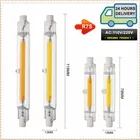 Светодиодсветильник лампа R7S 78 мм, 15 Вт, 20 Вт, 25 Вт, 30 Вт, 40 Вт, прожекторная лампа высокой мощности 189 мм, 50 Вт, стеклянная трубка COB, сменная галогеновая лампа 110 В, 220 В