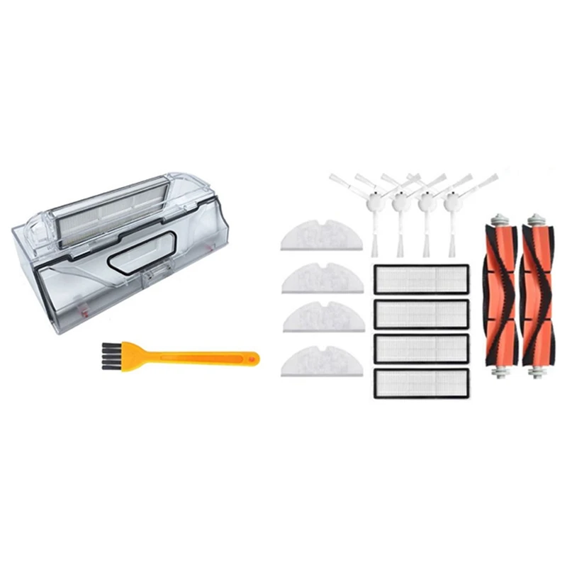 

Фильтр для Xiaomi Mijia 1C STYTJ01ZHM, основная и боковая щетки, пылесборник, HEPA фильтр для робота Xiaomi Mijia 1C