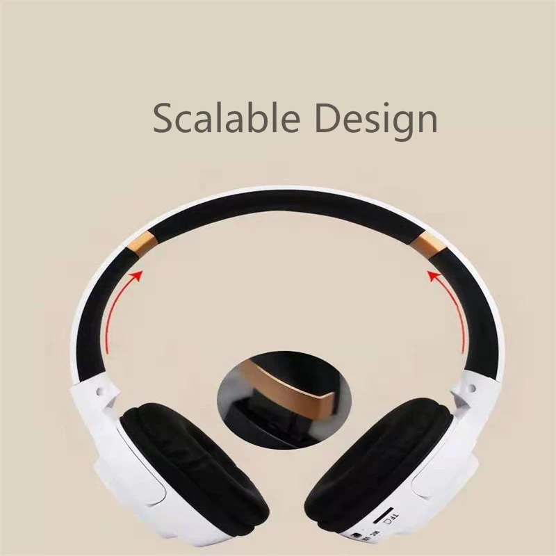 Беспроводная bluetooth-гарнитура Mp3 сабвуфер Выдвижная складная игровая гарнитура Поддержка TF карты, режим AUX, вызов. Функция fm-радио
