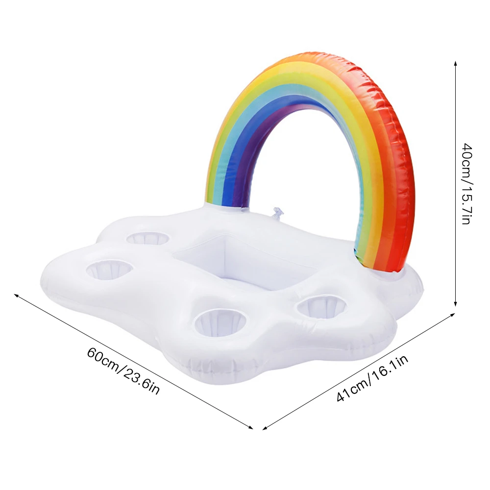 

Summer Party Bucket Swimming Pool Bath Toys Cup Holder Inflatable Pool Float Beer Drinking Cooler Swimming Beverage Bar Coasters