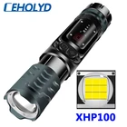 XHP100 9-core COB Высокое качество светодиодный фонарик USB Перезаряжаемые Powerbank 18650 26650 Батарея фонарь Алюминий Масштабируемые Фонари