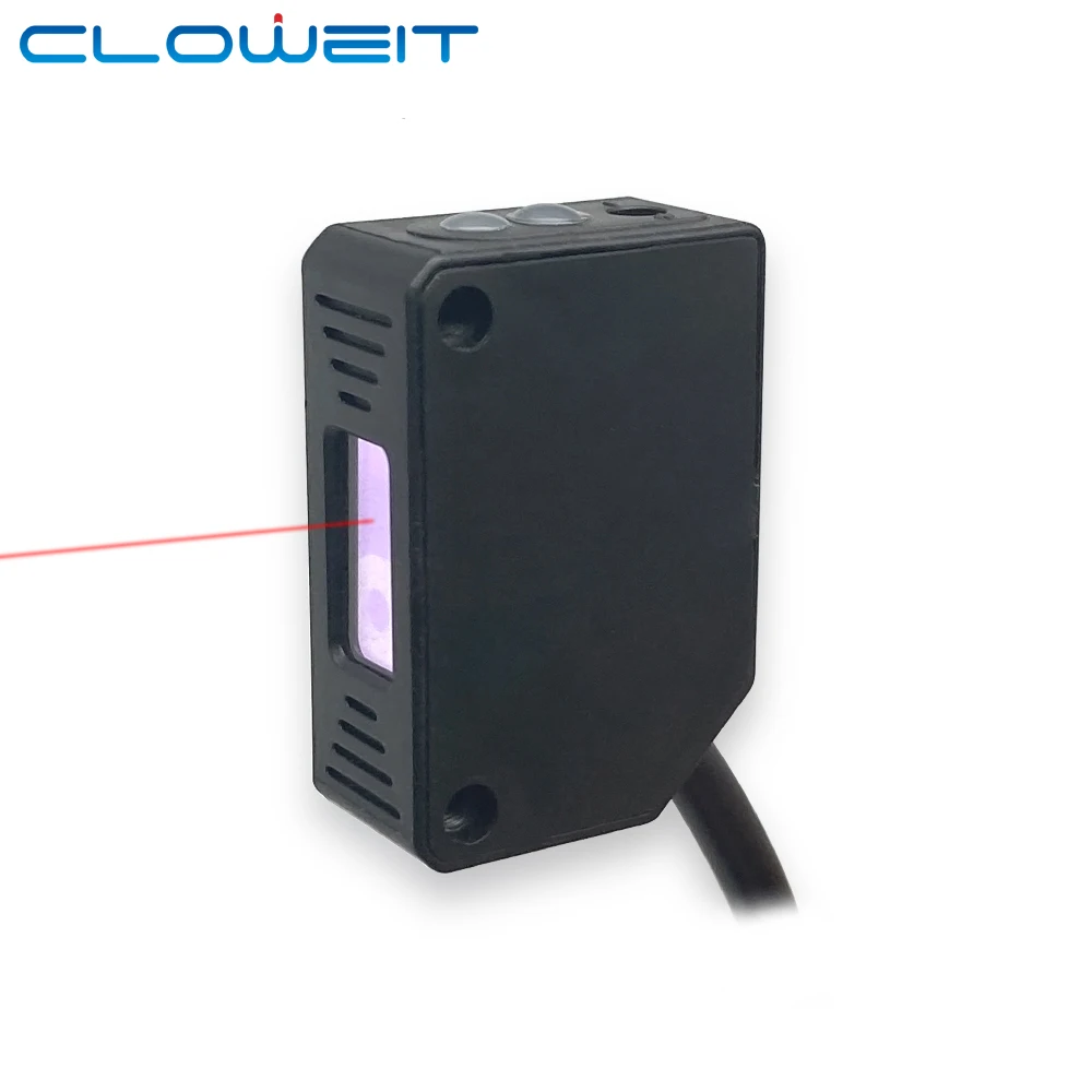 Квадратный лазерный датчик кловит 35 см регулируемый NPN PNP зеркальный объектив