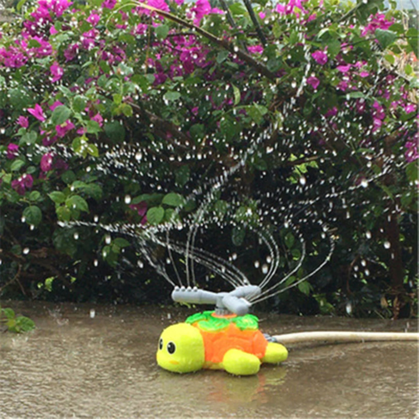 

Sprinkler For Kids And Toddler Backyard Rotating Turtle Sprinkler Toy With Wig Tube Summer Water Spraying Fun Outdoor Sprinkler