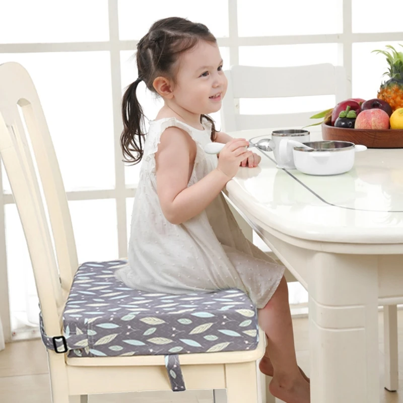 저렴한 스퀘어 부스터 좌석 식사 의자 빨 수있는 두꺼운 증가 쿠션 아기 유아 유아용 하이 체어 패드