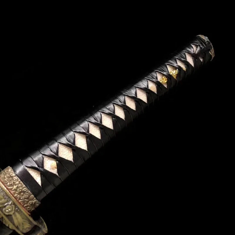 Ручная работа сталь T10 под твердым чтобы ожечь длинный изгиб ножа очень острый