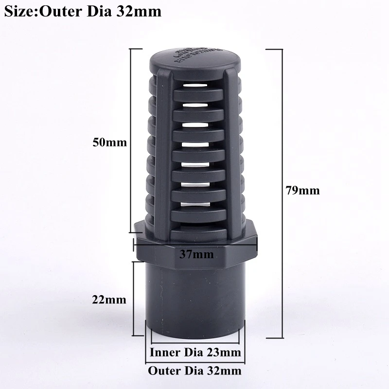 

SgooHan UPVC аквариумный фильтр 20~63 мм серого цвета