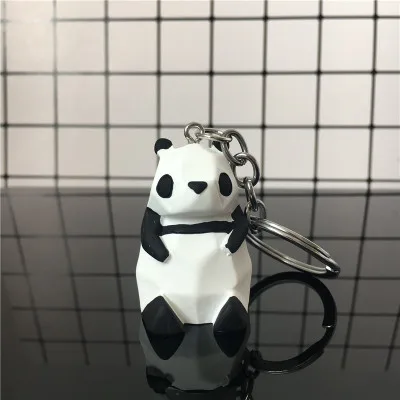 Корейское моделирование животных кольцо для ключей брелок милый олень кролик Кошка динозавр панда брелок-подвеска очаровательные украшения для дамской сумочки K05