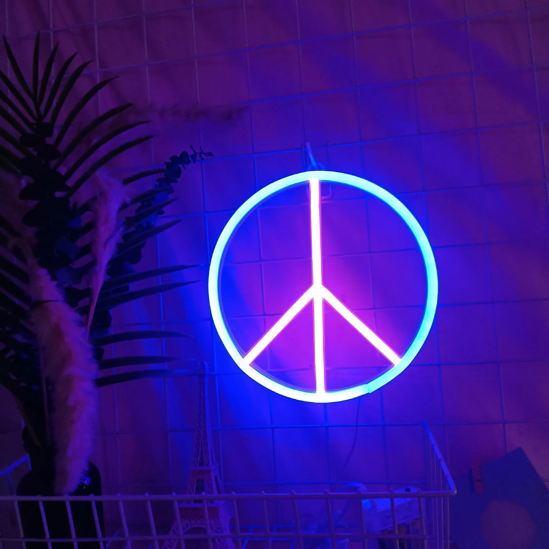 Светодиодный неоновый светильник с головой быка настенная вывеска для