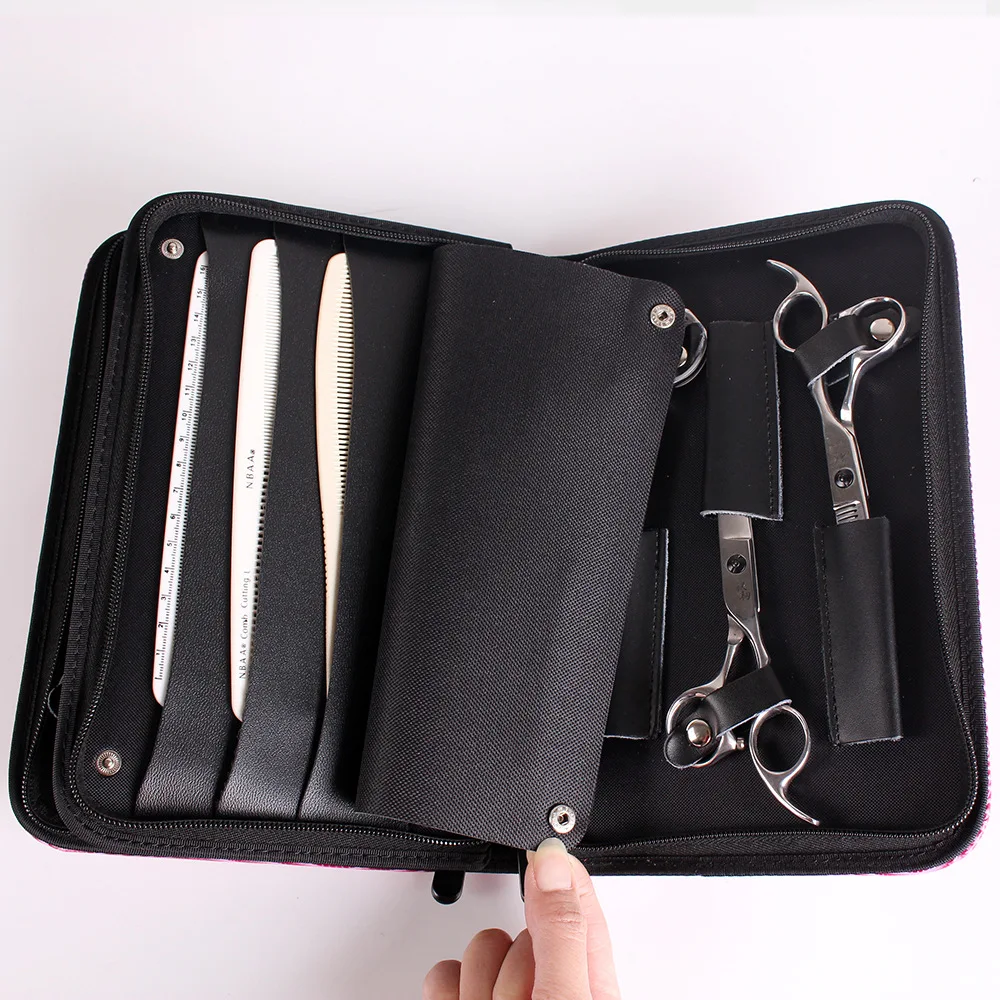Professional PU Leather Hairdressing Scissors Case Bag Stylist Barber Holster Pouch Holder Hair Shear Scissor Storage Tool | Красота и