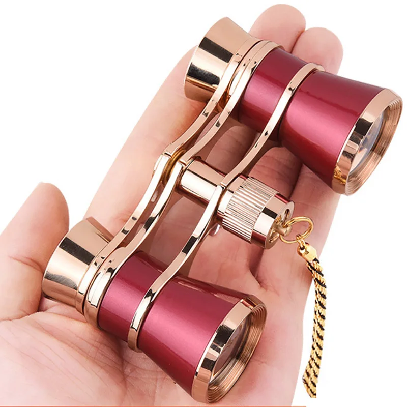 

2023 3X25 Concert Binoculars with Handle/Chain for Women Opera Theater Horse Racing Elegant Fashion 8 Types Telescope Gifts