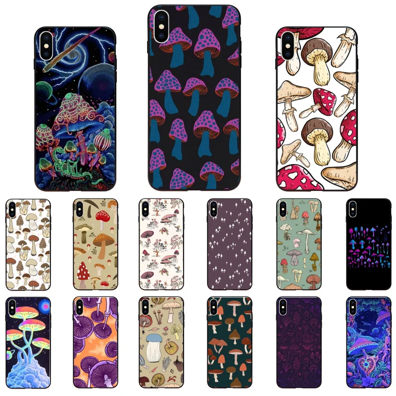 

Mushroom Phone Case For iPhone 13 Pro Max 12 11 ProMax XS MAX XR SE 8 7 Plus X