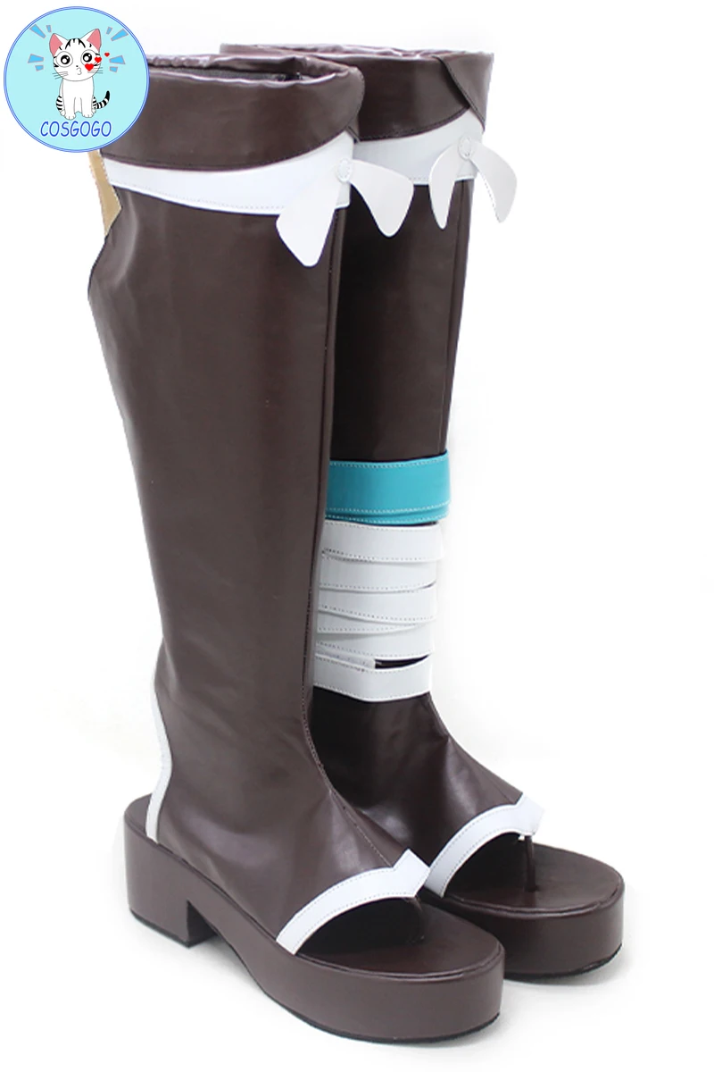 Обувь для косплея Game Genshin Impact Gorou аниме проект ботинки из искусственной кожи