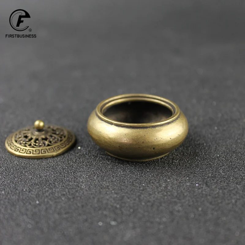 Пальчиковая мини античная бронза китайская кухня курильница для благовоний