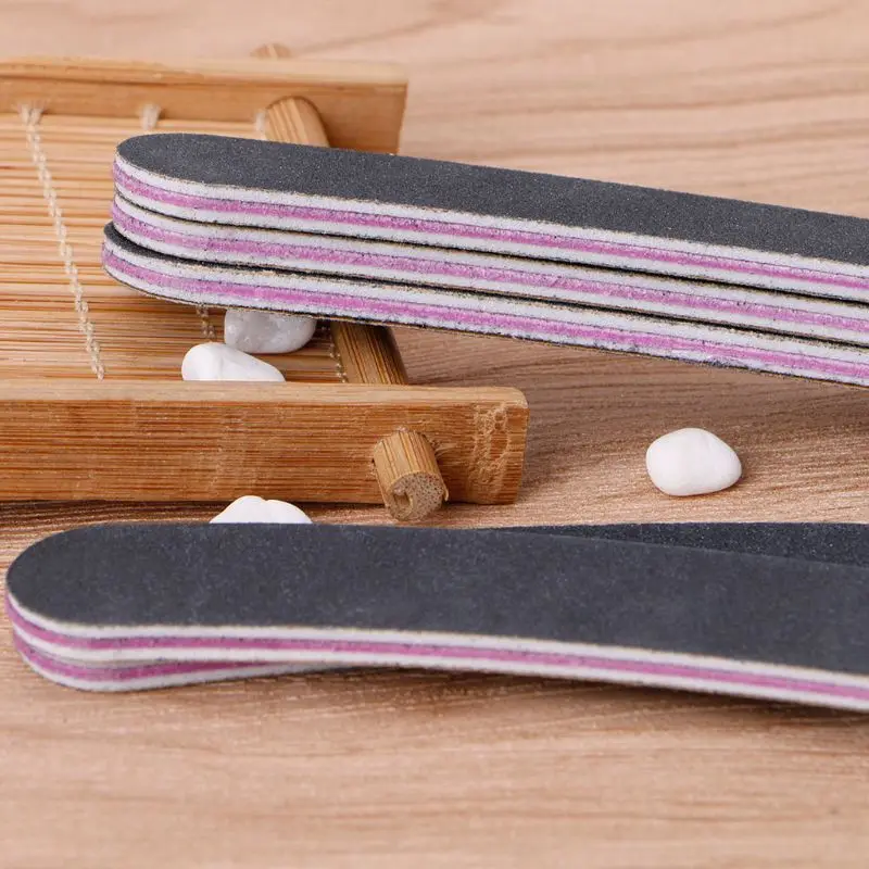 Шлифовальные пилки для ногтей Полировочный буфер 100/180 Типсы маникюра и педикюра