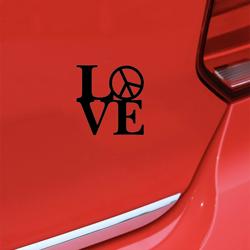 Автомобильный Стайлинг 15 см x любовь с мир автомобилей Стикеры для грузовик окно