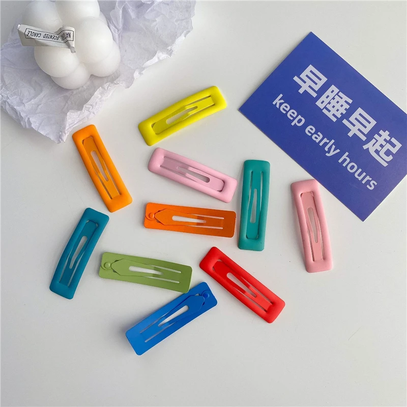 

10 шт./компл. 5 см фотошпилька резиновая краска BB зажим полые аксессуары для волос для девочек