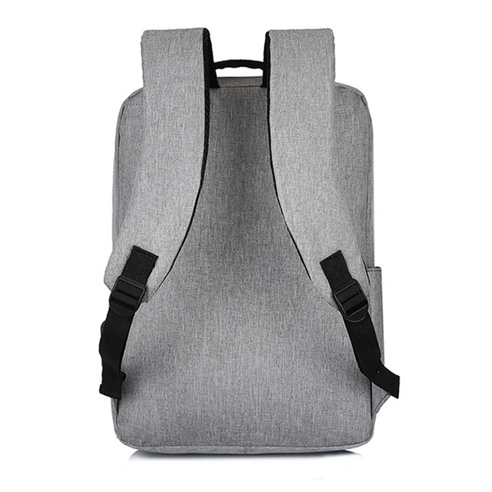 Модный деловой мужской холщовый рюкзак для ноутбука однотонный школы сумки