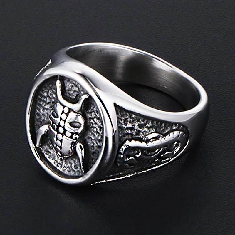 Винтажное готическое кольцо из нержавеющей стали | Украшения и аксессуары