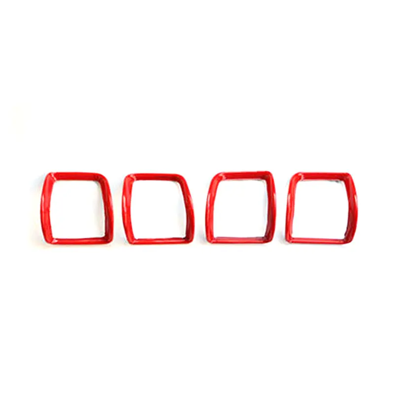 

KJAUTOMAX For Mini Cooper F54 Air Conditioner Outlet Decoration ABS Red Pnk Checker