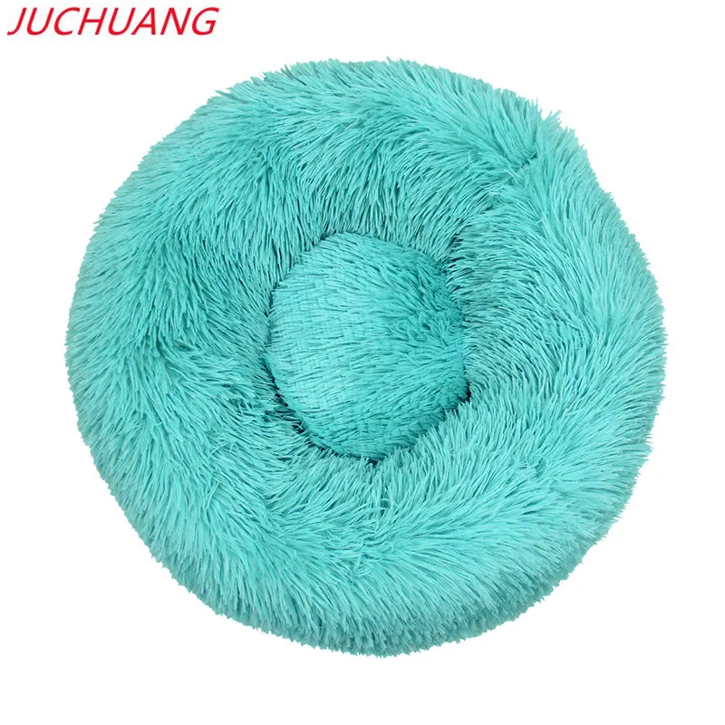 

JUCHUANGDonut Cuddler Dog Bed / Removable Cover Round Calming Cat Beds Pet House Kennel Pillow Lounger for Small Large Dog Cats